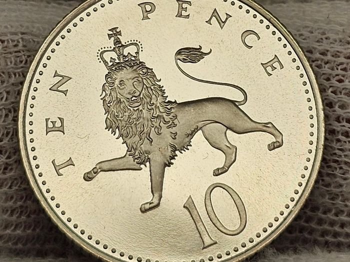 Great Britain 1997 Proof 10 Pence Coin Perfect