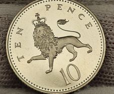 Great Britain 1997 Proof 10 Pence Coin Perfect