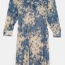Zara floral midi dress blue and white S Image 7