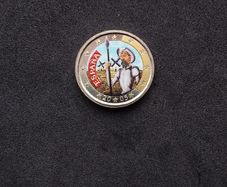2005 Spanish 2 Euro Commemorative ( Don Quixote ) Coloured Coin