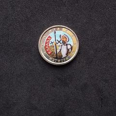2005 Spanish 2 Euro Commemorative ( Don Quixote ) Coloured Coin