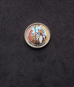 2005 Spanish 2 Euro Commemorative ( Don Quixote ) Coloured Coin