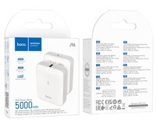Hoco J96 Strider LED Indicator Mini Power Bank 5000 mAh White