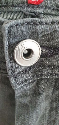 Miss by Captain Tortue grey skinny with zip detail Sz 38 (10-12UK) - Rrp 89 (New)