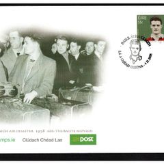 2008 Ireland 50th Anniversary of the Munich Air Disaster Commemorative Stamp An Post First Day Cover (FDC)