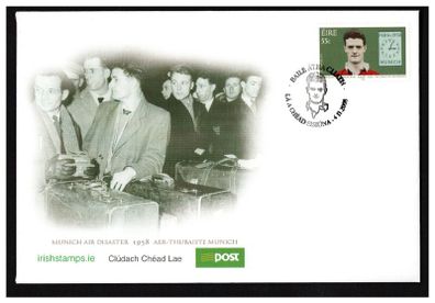 2008 Ireland 50th Anniversary of the Munich Air Disaster Commemorative Stamp An Post First Day Cover (FDC)