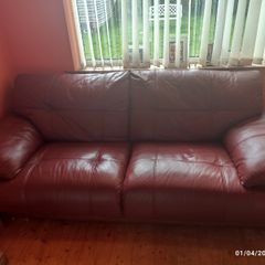 Large leather sofa