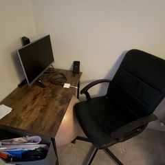 Desk and chair in very good condition. Chair well used but desk very little use.