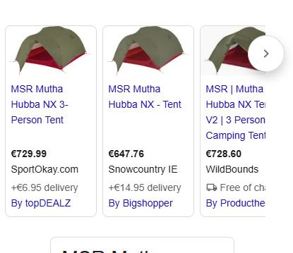 MSR Mutha Hubba NX 3 Person