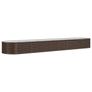 Garden Raised Bed Galvanised Steel 368x80x36 cm Brown Image 3