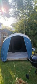 QUECHUA  4-person camping tent, Arpenaz 4.1, Fresh & Black