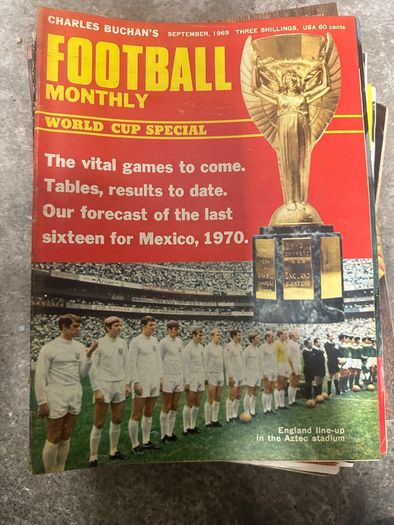 Job lot of 40 Football Monthly magazine