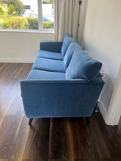 Blue 4 seater couch