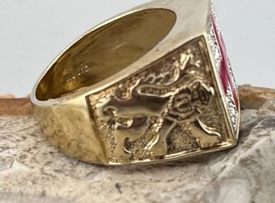 silver genuine diamond ring