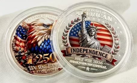 Commemorative Coin 250Th Anniversary USA Independence Day, New.