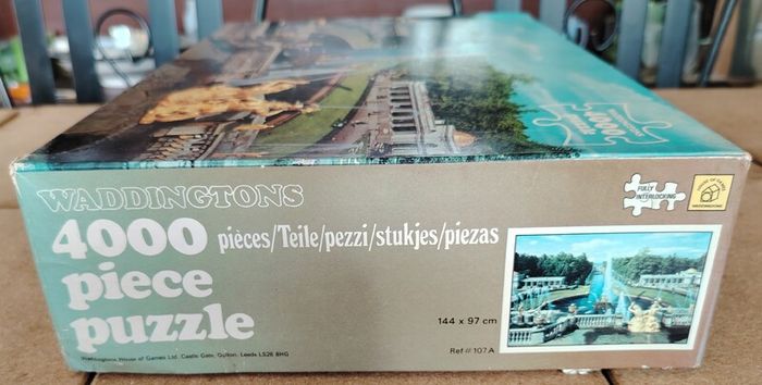 Rare Vintage 1979 Waddingtons 4000pc Puzzle - Grand Cascade, USSR