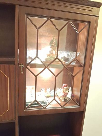 Mahogany Display Cabinet