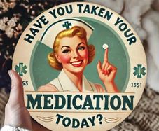 'Take your Meds' funny sign