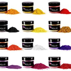 12 Jars of Pearlescent Color Pigment for Paint, Dye, Soap Making, Nail Polish, Epoxy Resin, Candle Making, Bath Bombs, Slime - Tropical Sunset (FREE POSTAGE)