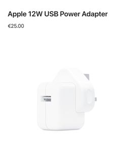 Apple 12W USB Power Adapter Charger (Genuine) New