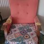 Free Vintage Armchair, Reupholstery/Upcycling Project (Solid Wood Frame) Image 4