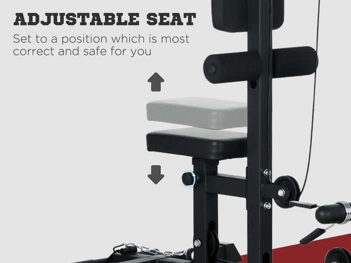 Lat pull down and low row machine (new in box)