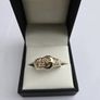 Vintage 9ct Yellow Gold Gents Buckle Ring Image 2