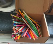 coloured pencils