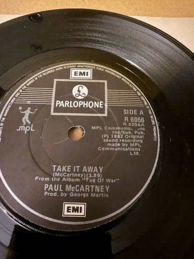 Paul McCartney Take It Away 1982 7inch Vinyl Single