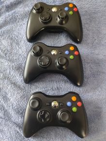 Xbox 360 Official Controllers (Brand New Thumbsticks Installed)