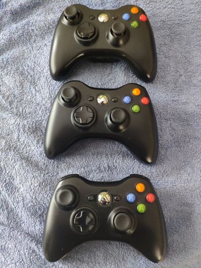 Xbox 360 Official Controllers (Brand New Thumbsticks Installed)