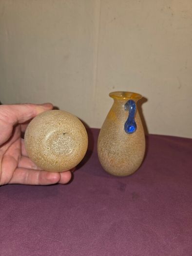 Matching Pair of Spanish Lafiore Vases