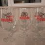6 Rare Unused Moussy  Lager Glasses Image 2