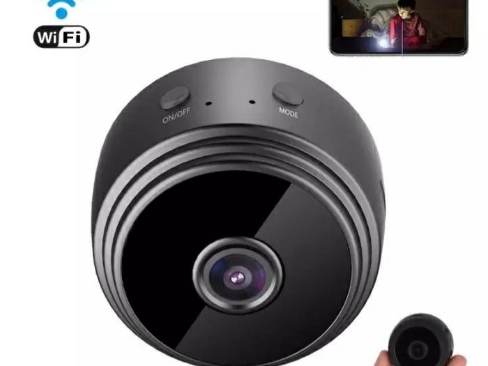 Mini Magnetic Full HD Home Security Camera / Webcam with  Motion Detection, 24h Monitoring, Timer - 1080p, WiFi, IP