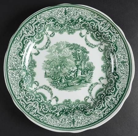 Green spode Plates