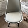 Dining room diner living space chair grey leather ez living Harvey Norman's jysk Image 3