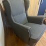IKEA STRANDMON arm chair, Nordvalla dark grey Image 2
