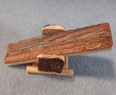 Hamster wooden swing + saucer wheel