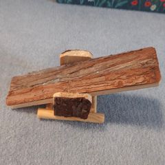 Hamster wooden swing + saucer wheel