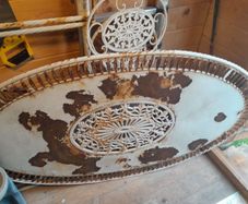 French oval table and 6 chairs