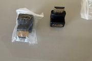 2x 90 270 Degree Right Angle Angled HDMI Male to Female Adapter Connector Cable