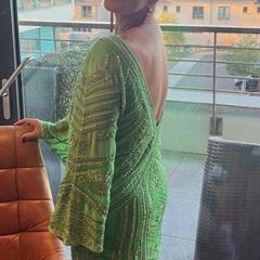 embellished mini dress