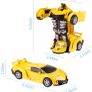 2 Pcs Deformation Cars for 3-7 Years Old Boys,Best Birthday Gifts for Boys Girls Pull Back Robot Car Toy for Boys Girls Kids Play Push Toy Cars Transformers Cars Toys for Kids Blue & Yellow Image 7