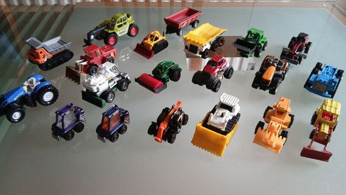 20 Construction And Farm Toy Cars