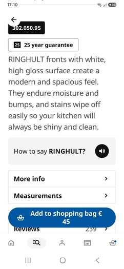 High gloss kitchen cabinet doors