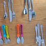 Baby Weaning Bundle - Antilop Highchair, Cutlery Sets & Mini Muffin Trays (Used / Great Condition) Image 3