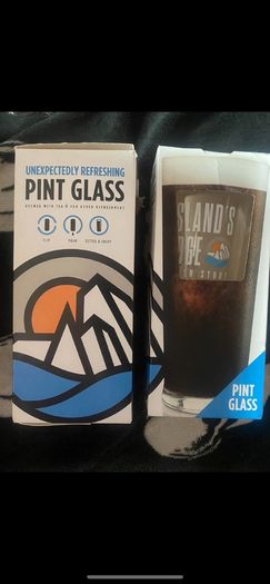 Pint glasses beer