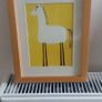 Lovely Set of Three Framed Prints of Brightly Coloured Artworks of Animals in a Naive And Fun Style Perfect for a Baby Nursery or Kids Bedroom Image 3