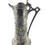 Rare antique art nouveau pewter claret jug Image 2