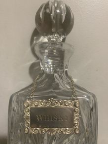 Sterling Silver Decanter Label
